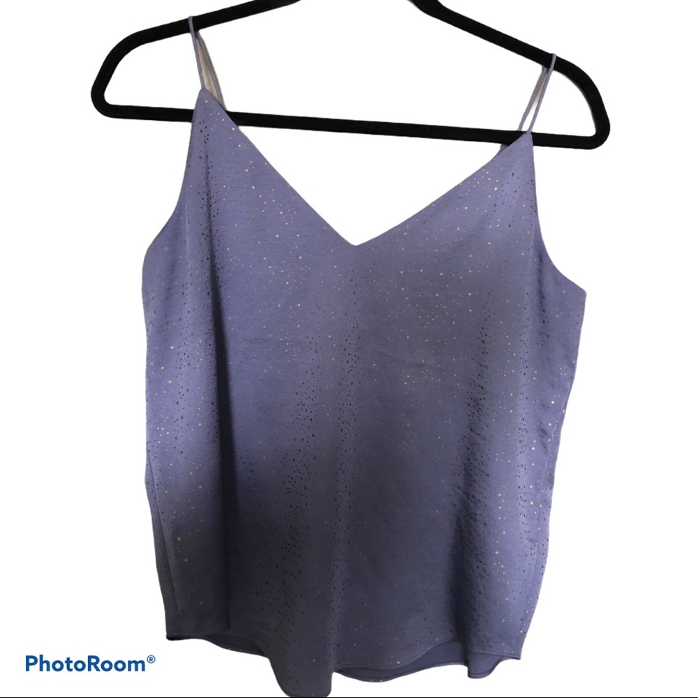 Express downtown cami lavender and gold tank